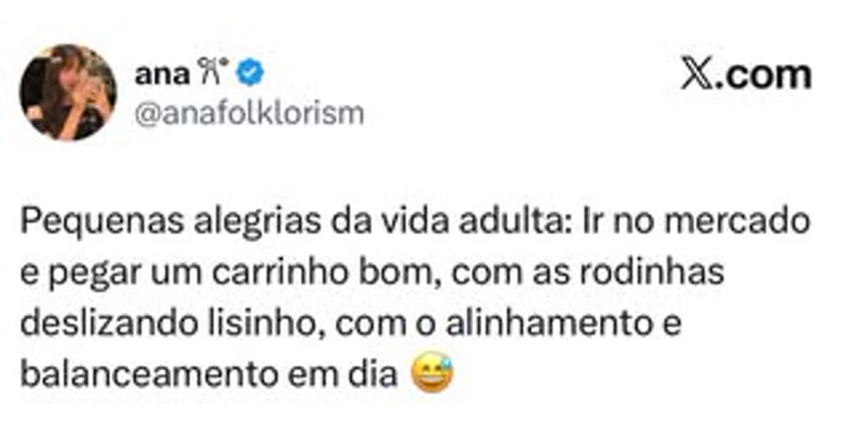 Alegria de adulto: carrinho de mercado que desliza!
