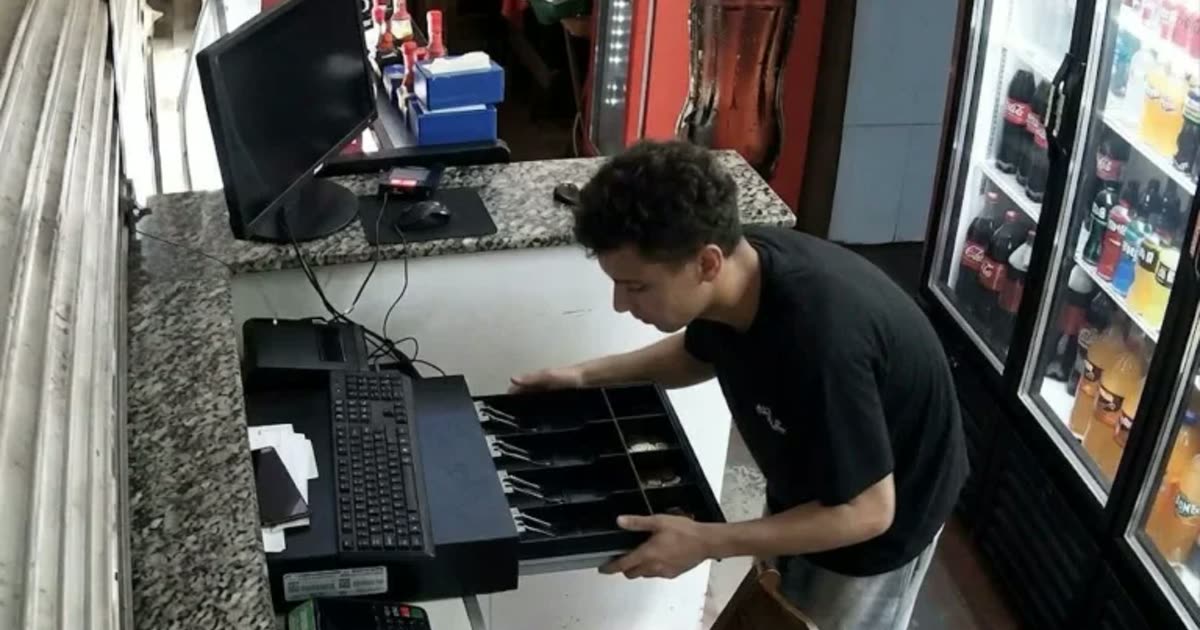 Câmeras registram furto em lanchonete de Pontal do Araguaia, MT