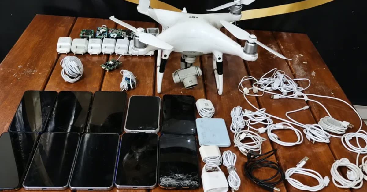 Drones com celulares e eletrônicos são interceptados em Rondonópolis, MT