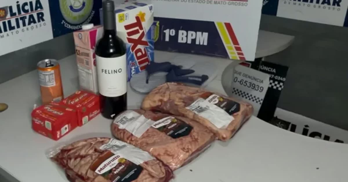 Homem é preso por tentativa de furto em supermercado de Cuiabá