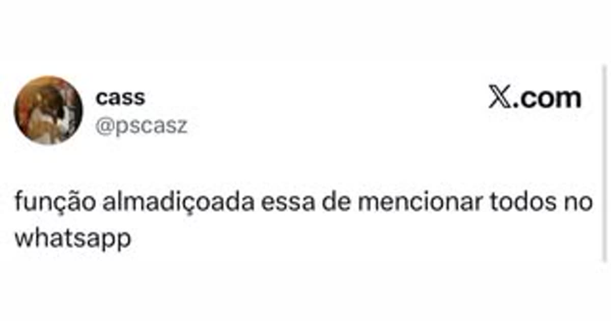 Meme: A função amaldiçoada de mencionar todos no WhatsApp
