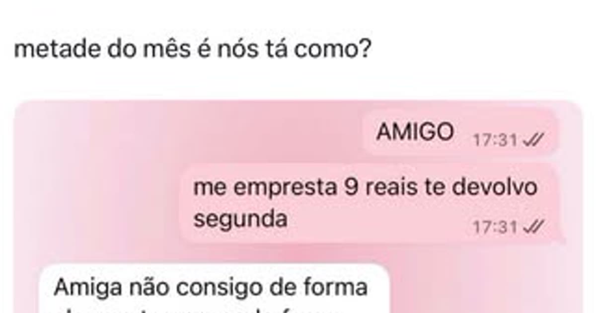 Metade do mês: quem nunca?