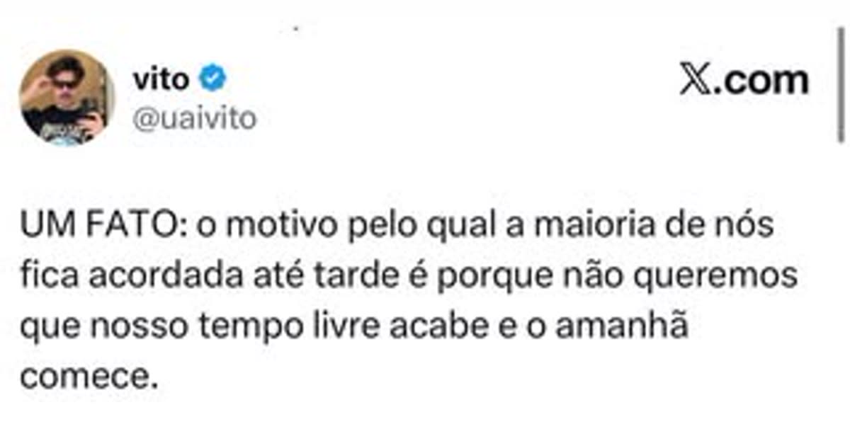 Por que a gente fica acordado até tarde? A resposta que todo mundo entende