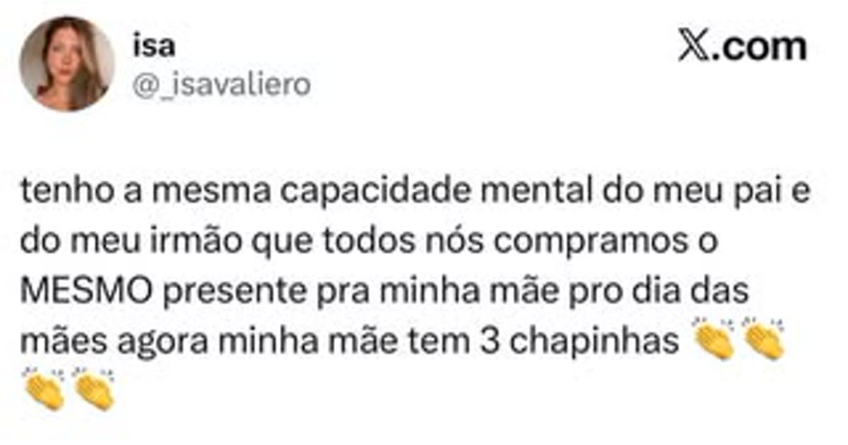 Quando a família inteira compra o mesmo presente de Dia das Mães