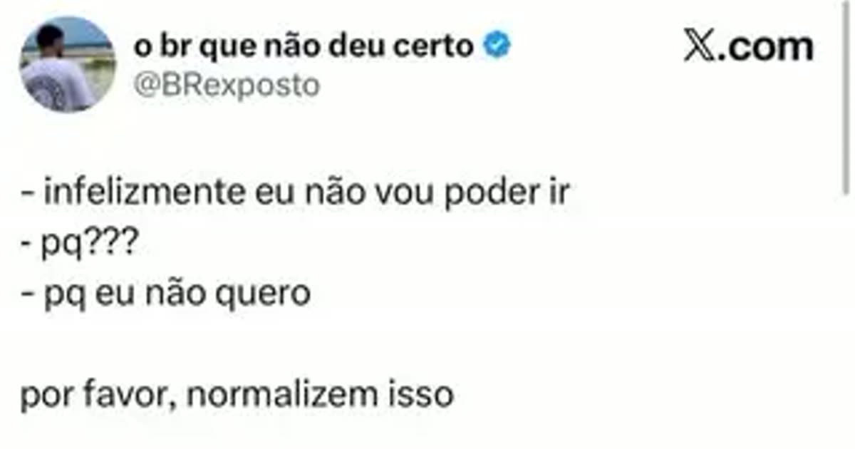 S obrque não deu certo X com RT OBRexposto – infelizmente eu não vou poder ir